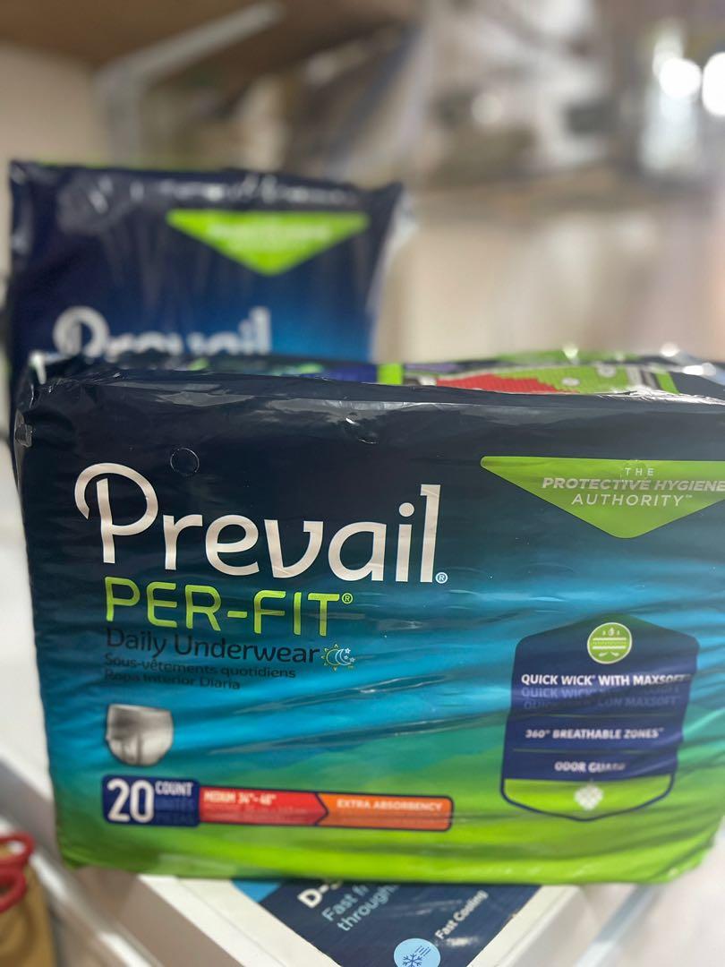 Prevail per-fit adult diaper, Health & Nutrition, Assistive & Rehabilatory  Aids, Adult Incontinence on Carousell