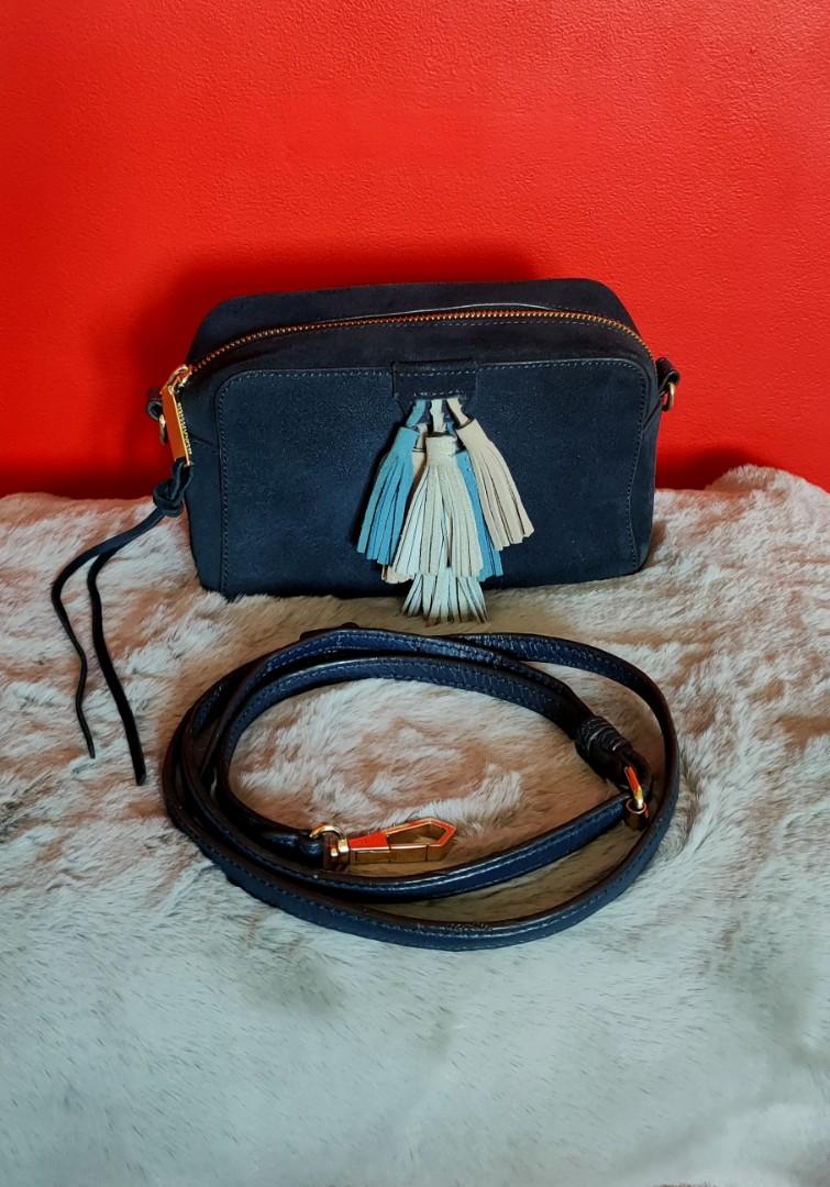 Rebecca minkoff tassel sales crossbody with webbing strap
