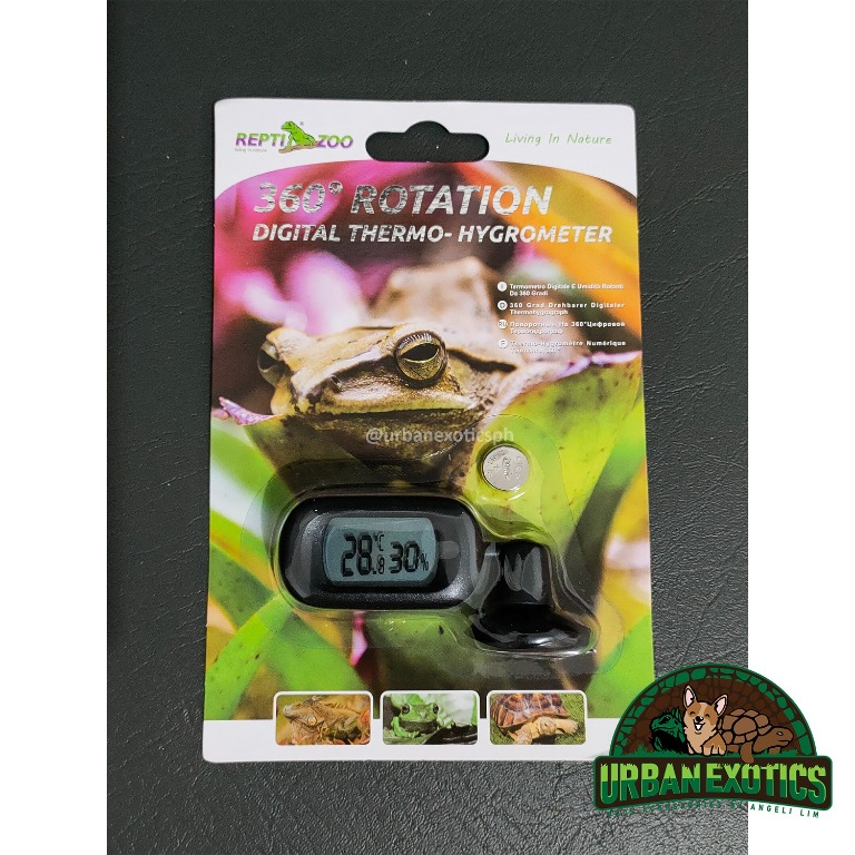 Repti Zoo 360 Digital Thermometer Hygrometer for Reptile & Aquatic Pet