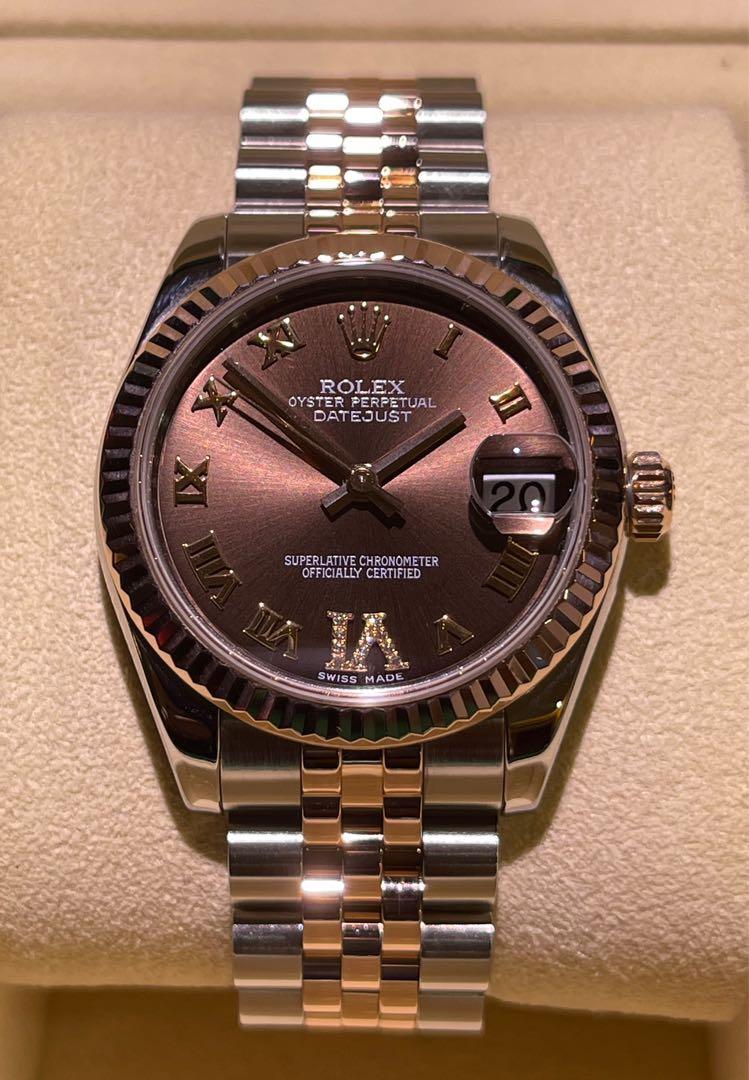 Rolex datejust best sale 31 chocolate