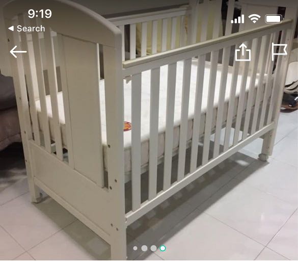 SALE!!! Convertible baby cot with mattress with free mosquito net and stand, Babies & Kids, Baby