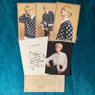 SHINee 2022 Season’s Greetings Key Postcards + Concert Ticket