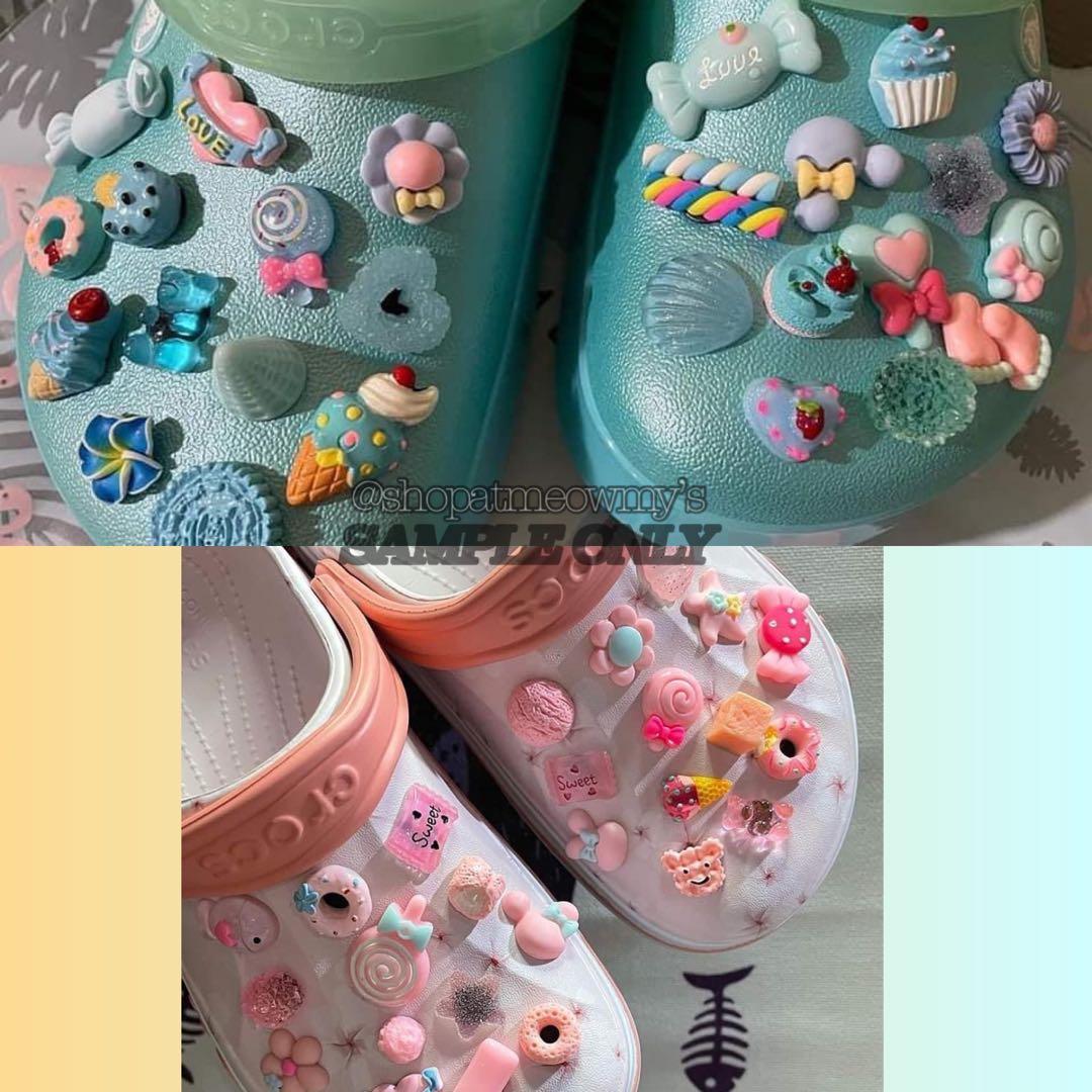 SOLD PER SET CROCS CHAMR/JIBBITZ IN PINK #25 🥰 (Category: Shoe inserts) located in Pasig City. Submitted by mingmingbuys (Listing ID 1147090220, Image 2). Description: FIXED PRICE MGA SISZT. NAGMAHAL NA SA SUPPLIER. 20 PCS PER PACK WALA PONG PILIAN. CUTE PO ANT QUALITY. LOWEST PRICE PADIN MGA SIS. PM ME IF YOU HAVE QUESTIONS. 🥰.