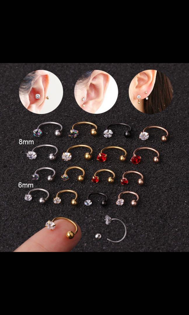 Cartilage discount curved earring