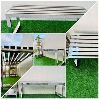 Stainless steel Outdoor Bench Chair