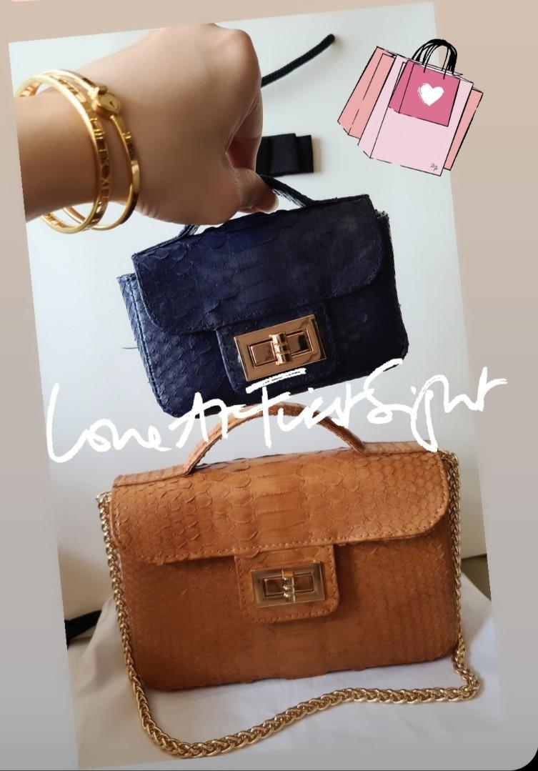 Suzette Python Leather Bag Rafi 295 Mini Rafi 130