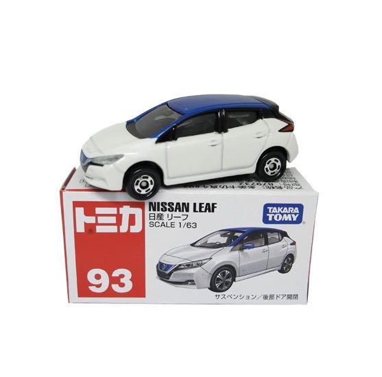 Miniature Car Takara Tomy box Tomica No.93 Nissan leaf 