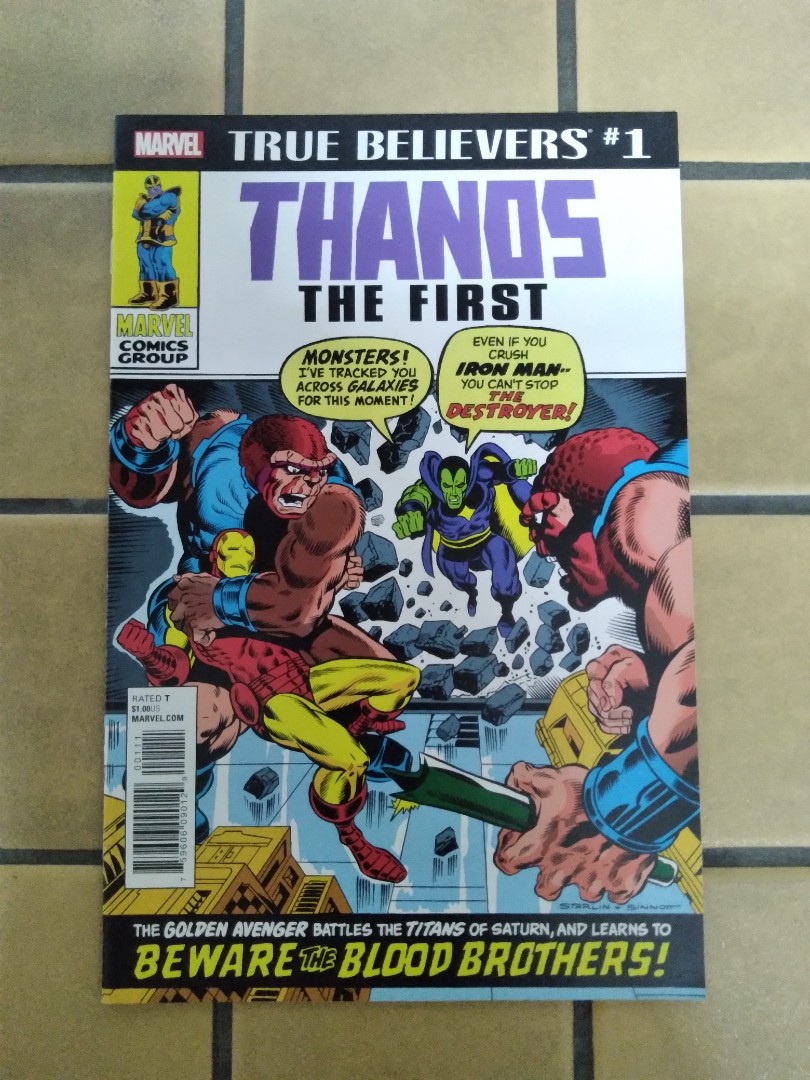 True Believers: Thanos The First #1 ( Jim Starlin - Cover Art ) Marvel ...