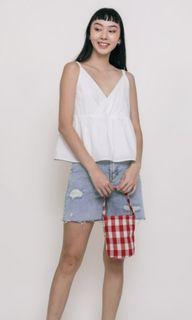 TTR Avia Two Way Babydoll Top (White)
