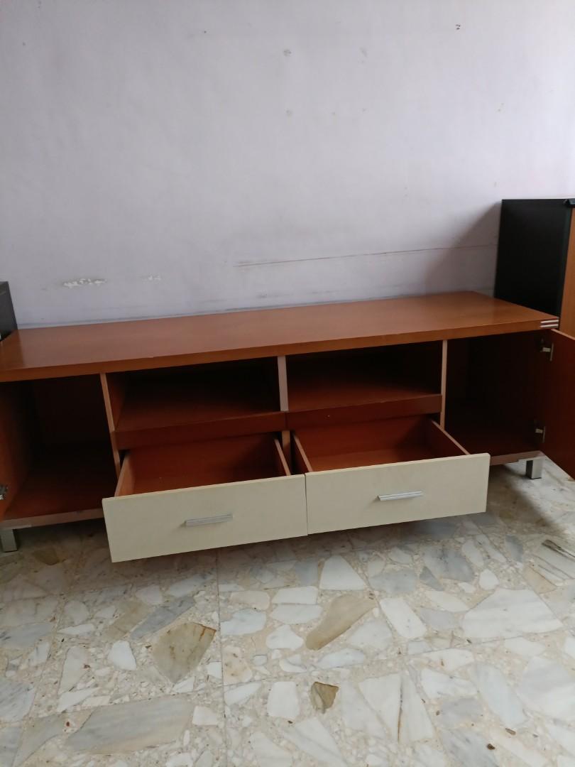 TV Storage Multi Compartment with Drawers, Furniture & Home