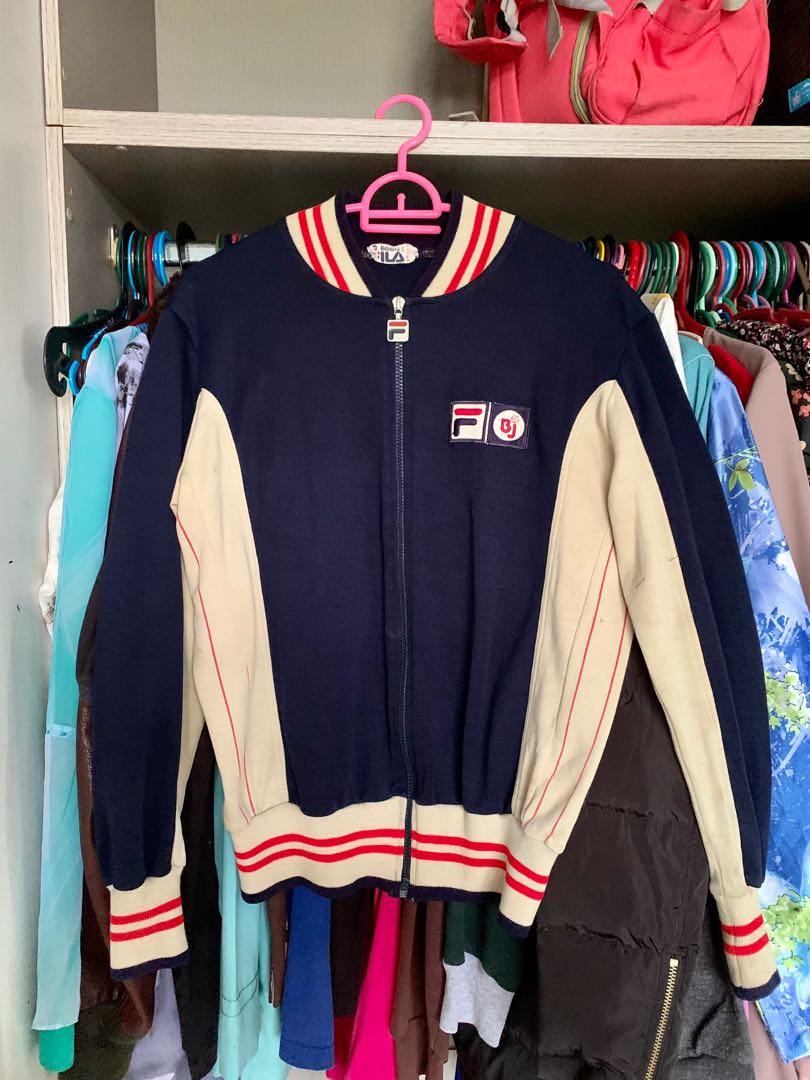 Fila borg jacket vintage outlet