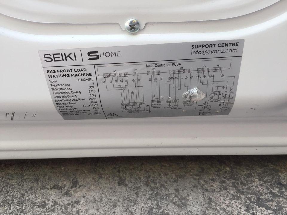 Washing Machine SEIKI Front Load 6KG TV Home Appliances