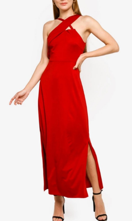 Zalora Long Dress, Women's Fashion, Dresses & Sets, Dresses on Carousell