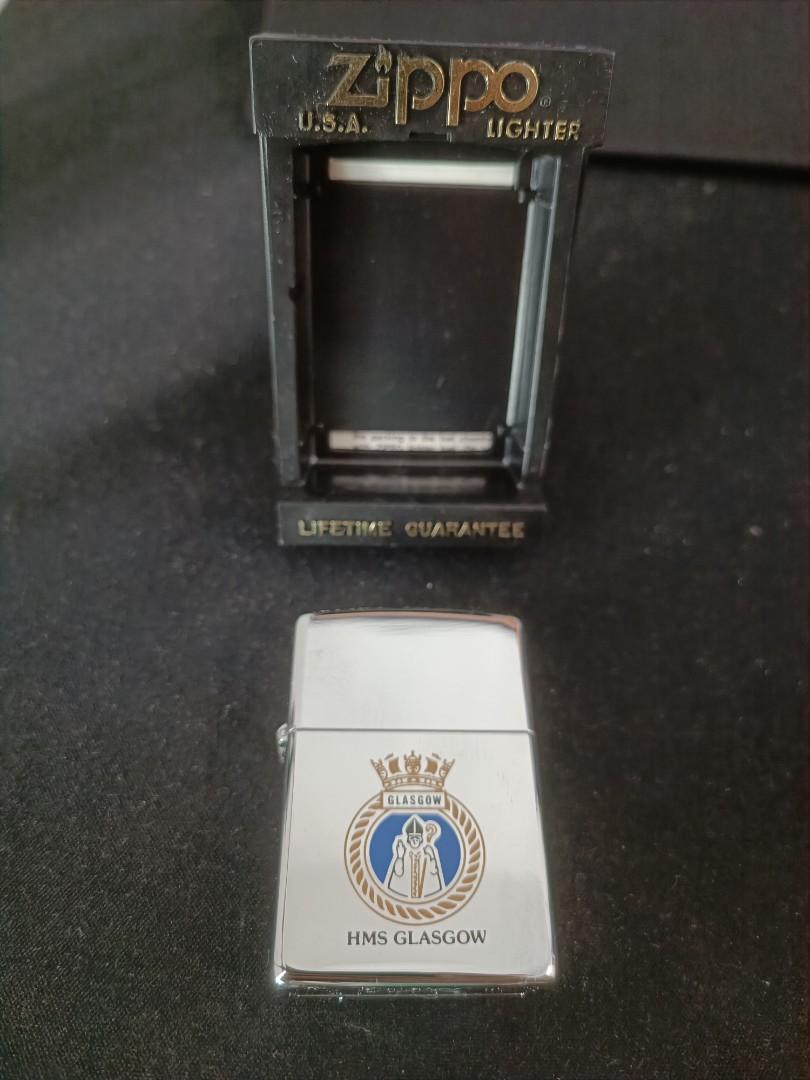 1993 HMS GLASGOW USS NAVY ZIPPO LIGHTER, Hobbies & Toys, Collectibles