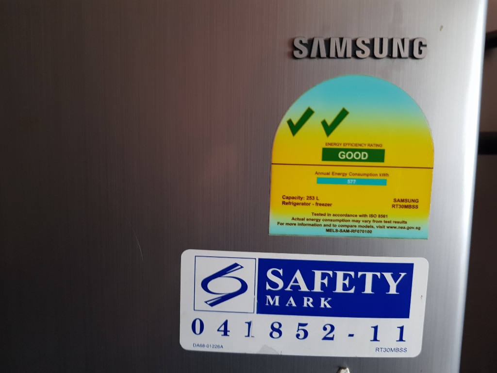Samsung double door hotsell fridge power consumption