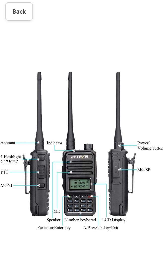 Hunting Walkie Talkies, Retevis Walkie Talkies