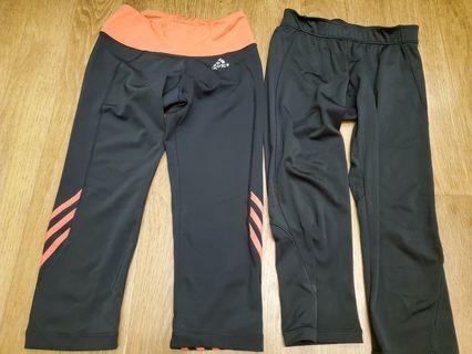 Adidas black capris GUC Women s Fashion Activewear on Carousell