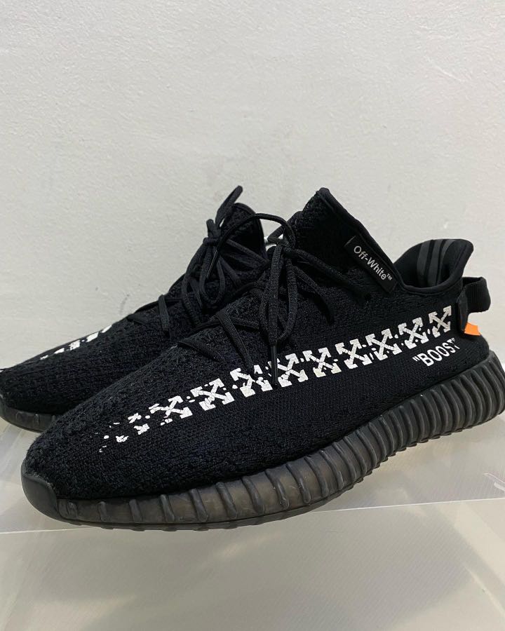 Yeezy off white black price sale
