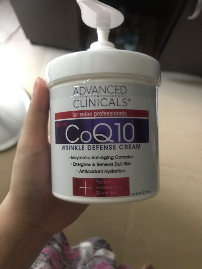 Advanced Clinicals CoQ10 AntiWrinkle Face/Body Cream 1lb, Beauty