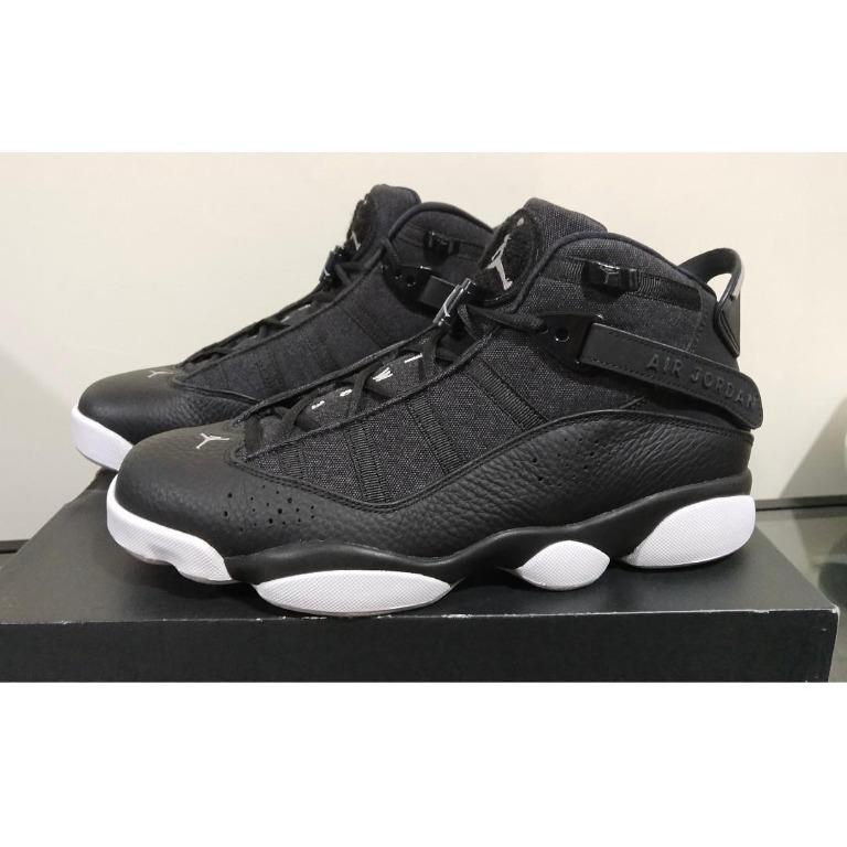 Jordan 6 rings black matte silver hot sale