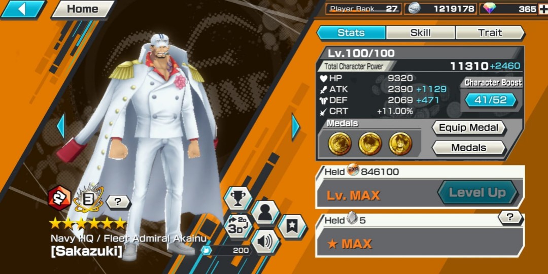 Akainu Extreme Bounty Rush One Piece / OPBR, Video Gaming, Gaming