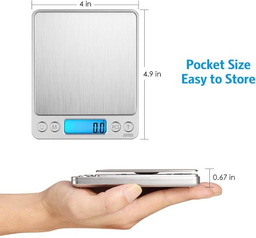Digital Kitchen Scale, 3000g Mini Pocket Jewelry Scale, Cooking