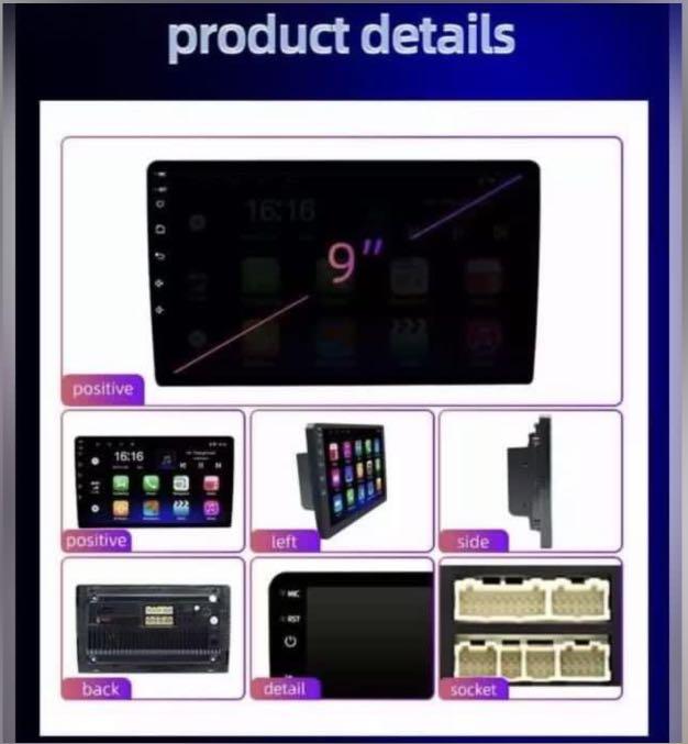 Android 9.1 car head unit , universals car head unit, Car Accessories ...