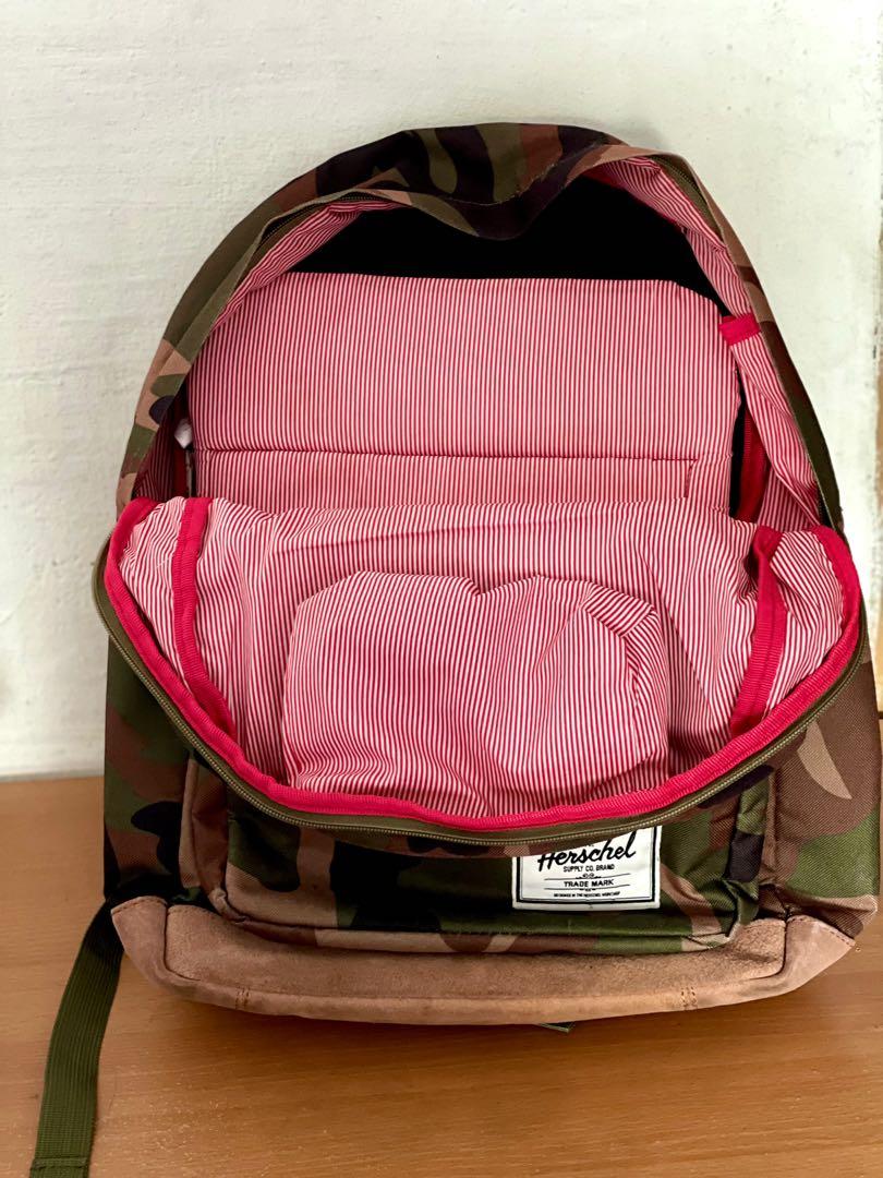 Herschel backpack outlet leather bottom