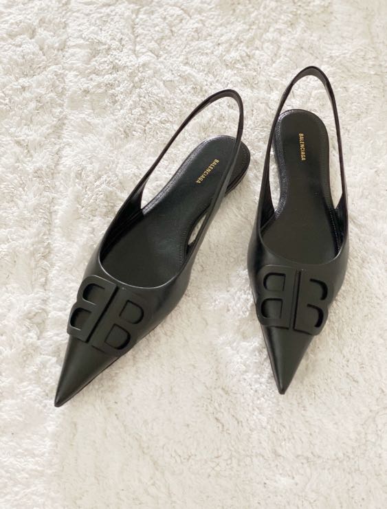 Balenciaga slingback flat clearance