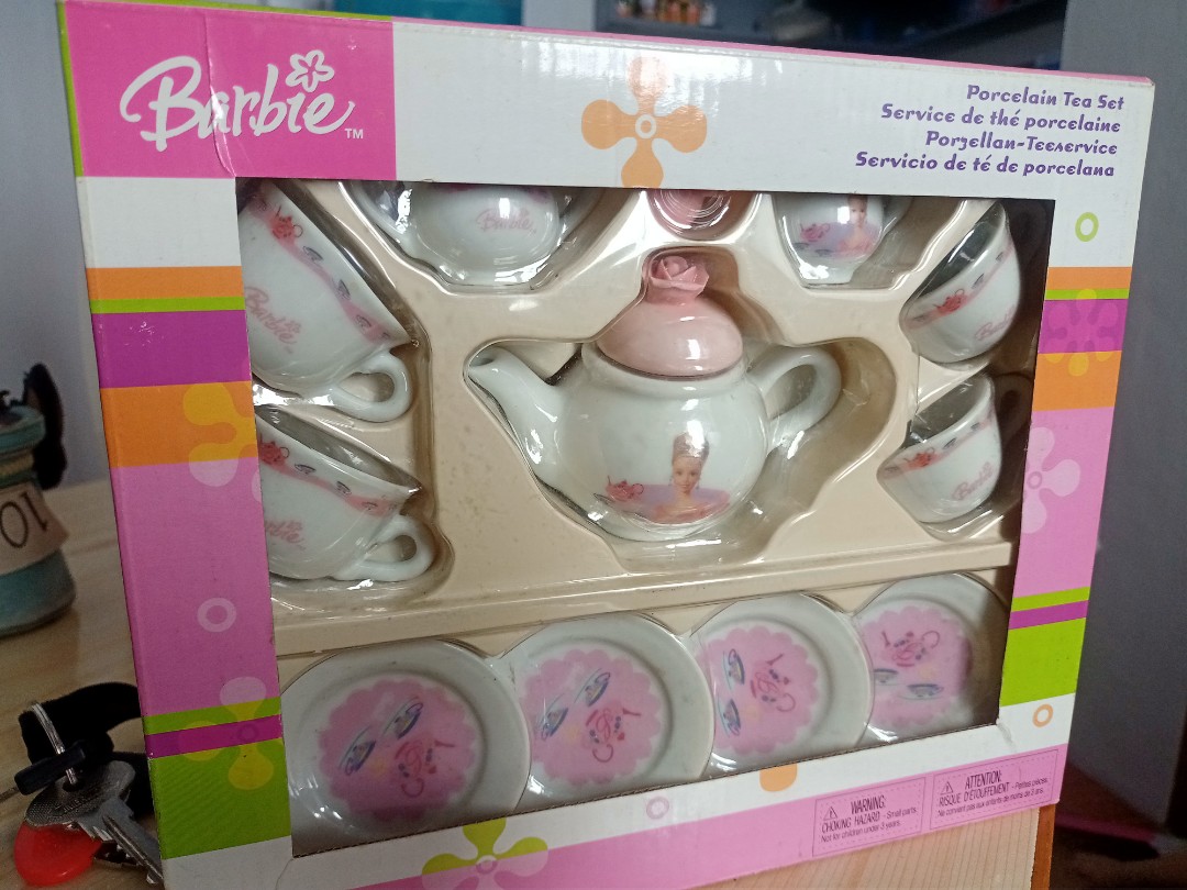 Barbie porcelain top tea set