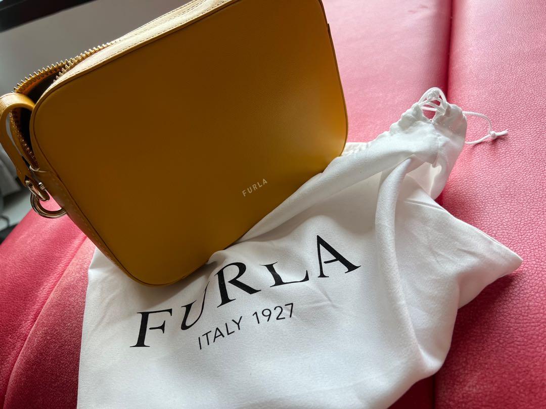 BN Furla Yellow camera crossbody