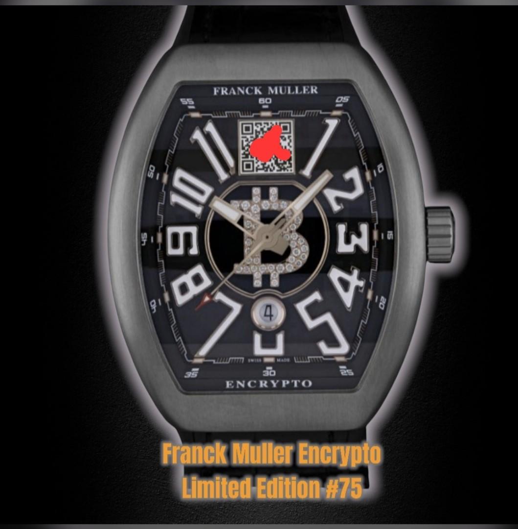Frank Muller Encrypto Vanguard Encrypto Price Franck Muller, Mens 45mm,  Diamond Case, Black Diamond B Speed