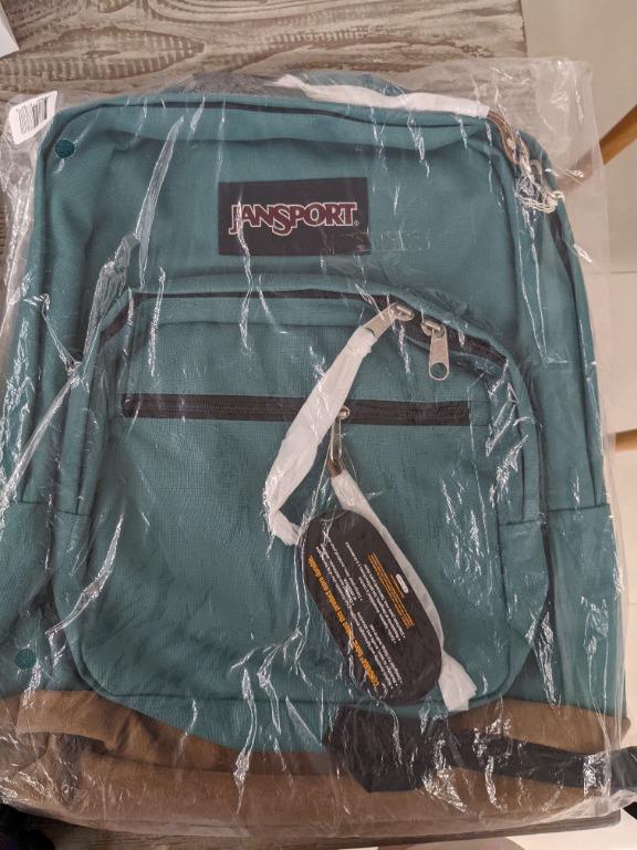 Brand new, green and brown Jansport backpack, Men's Fashion, Bags