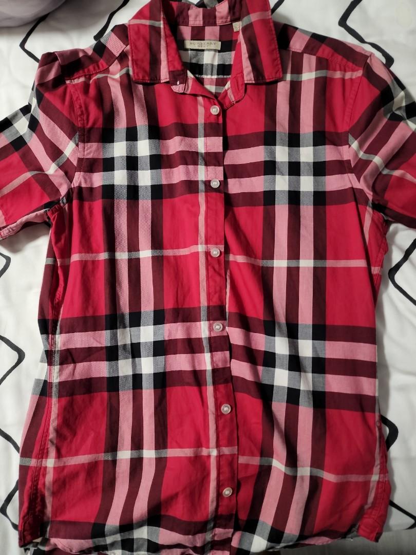 Burberry shirt red shop
