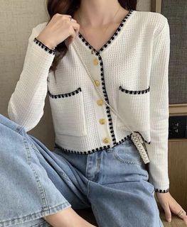 Cardigan korea aesthetic wanita