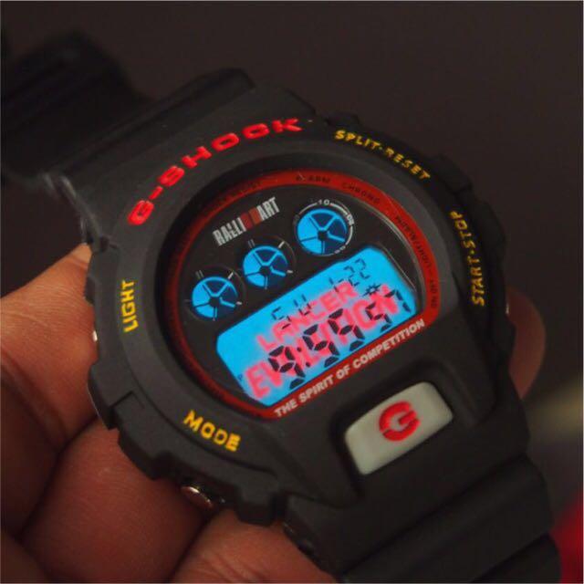 CASIO G SHOCK X Mitsubishi RalliArt DW6900 Lancer
