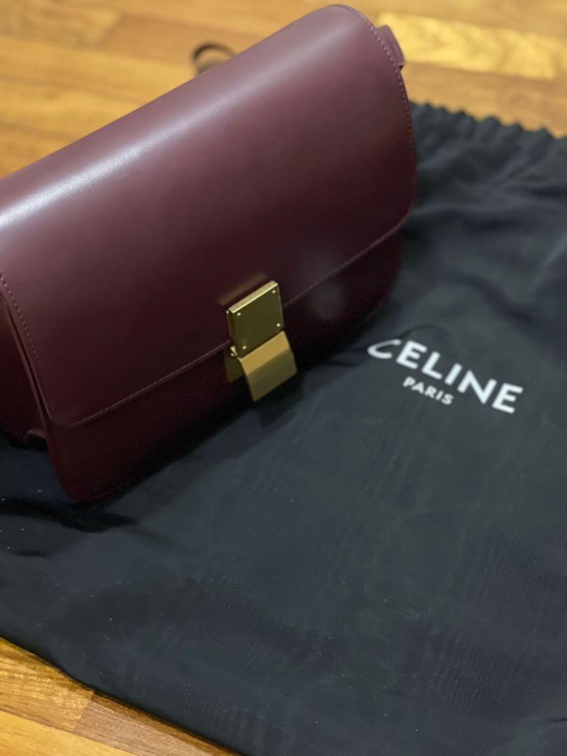 Celine medium classic bag in box 2025 calf women stores
