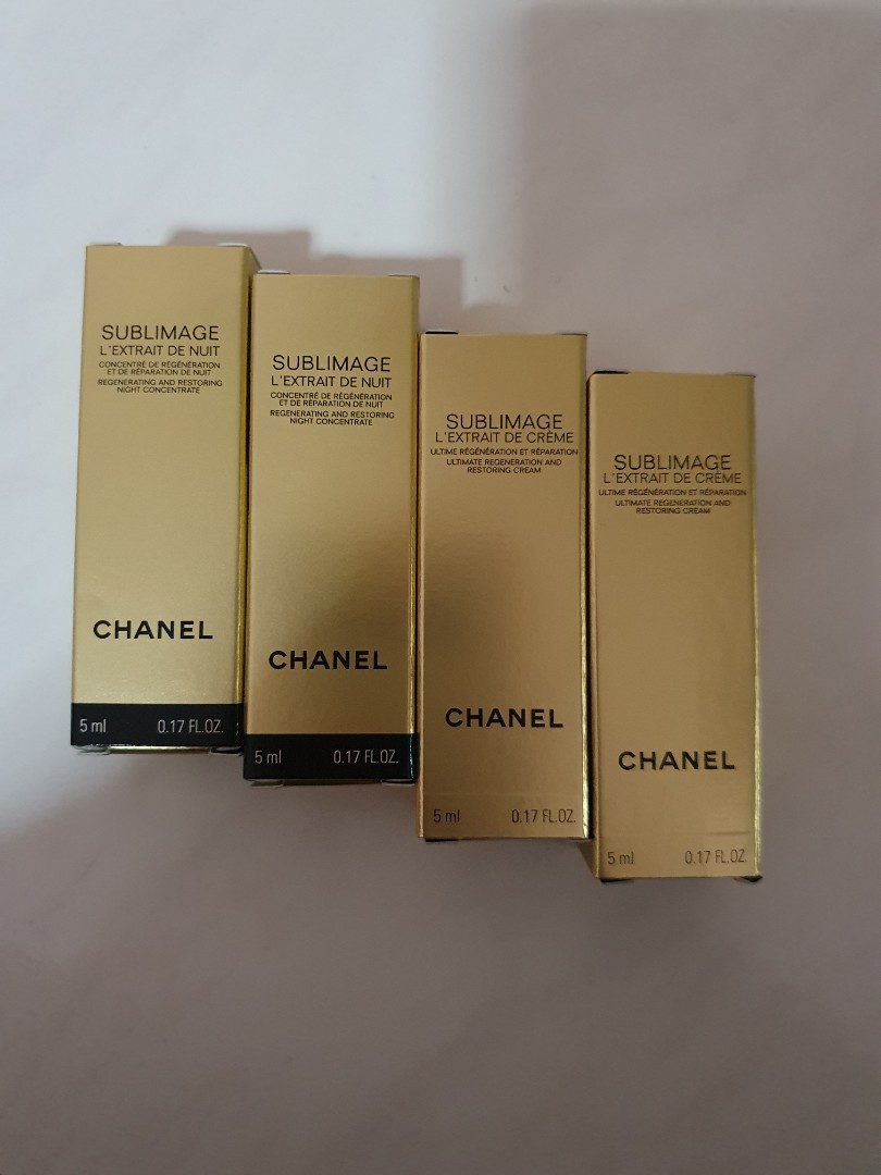 Chanel sublimage serum n cream kit, Beauty & Personal Care, Face, Face Care  on Carousell