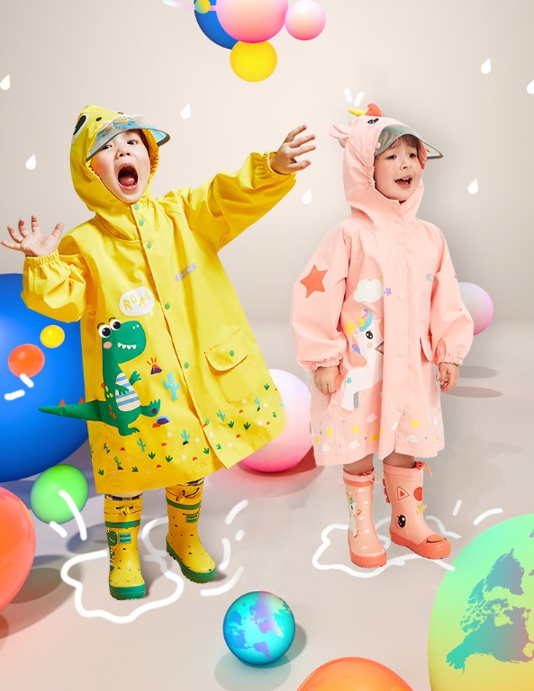 Children's long raincoats 2025
