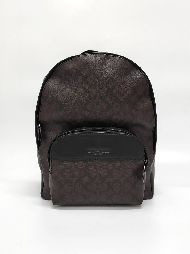 Coach Houston backpack in signature canvas, Men's Fashion, Bags, Backpacks on Carousell
