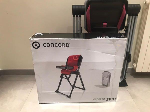 Concord spin high chair top