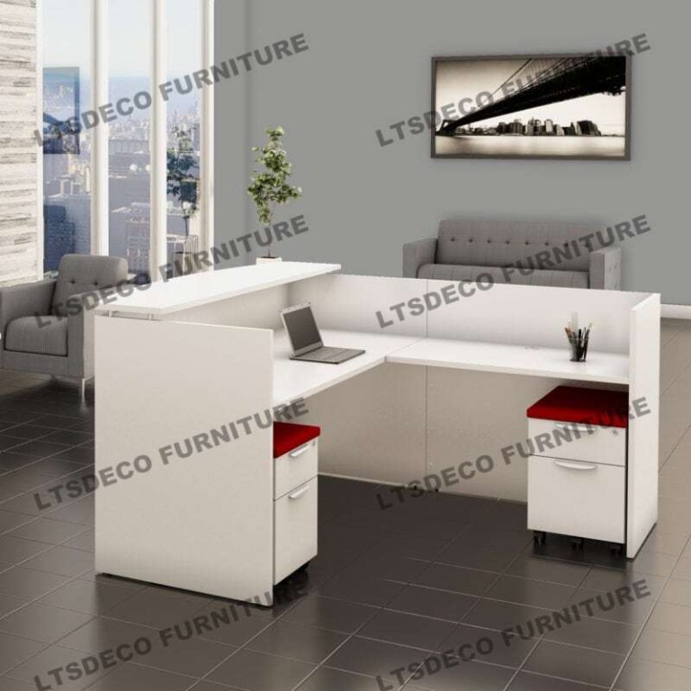 CUSTOMIZE RECEPTION TABLE OFFICE PARTITIONS, Furniture & Home Living ...