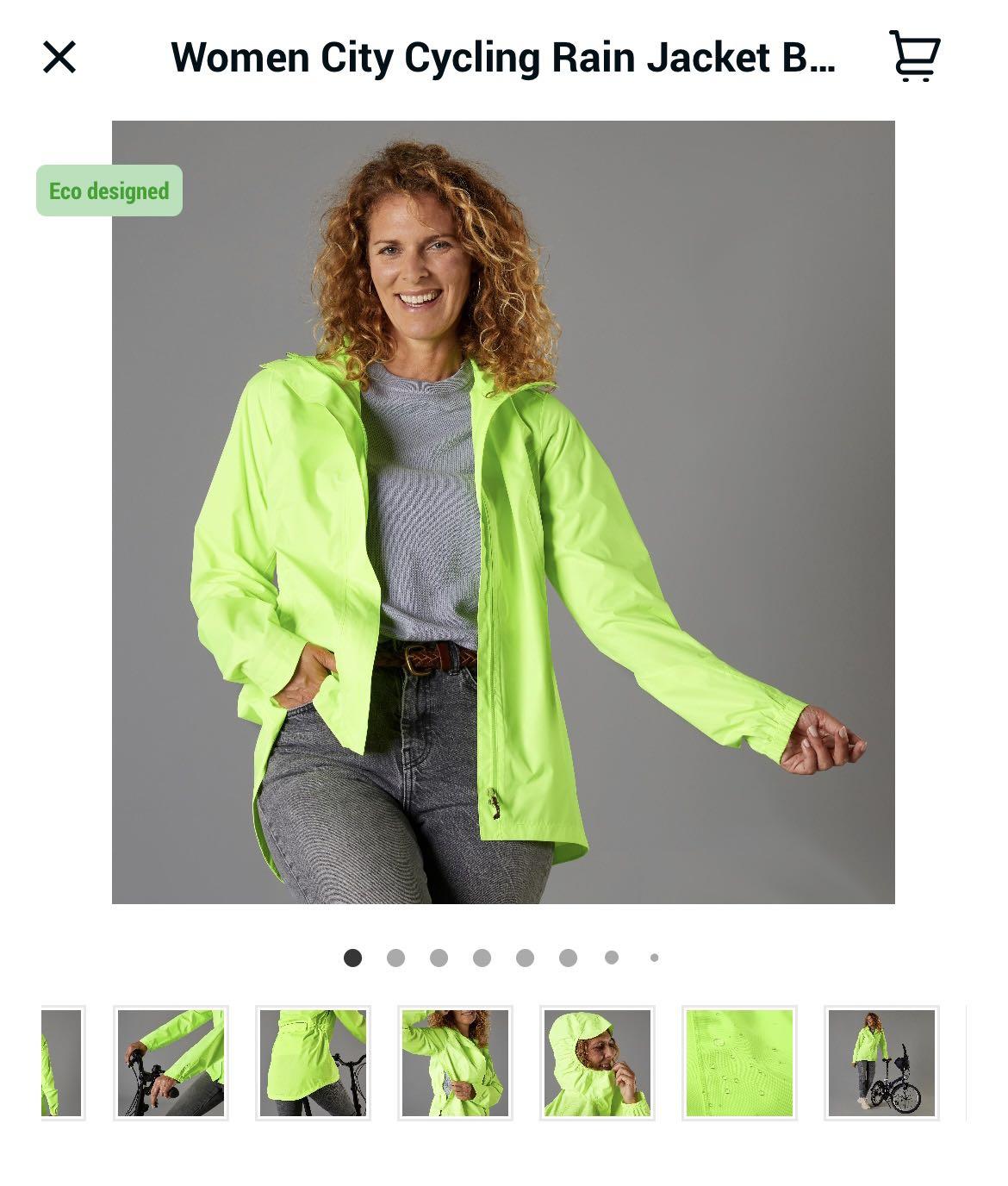 Cycling rain on sale jacket decathlon