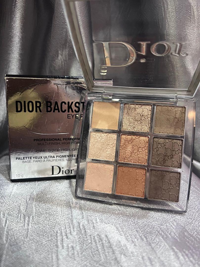 Dior 001 Warm Neutrals Backstage Eye Palette Swatches Review  Look