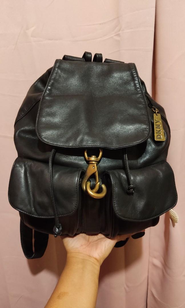 Dkny top leather backpack