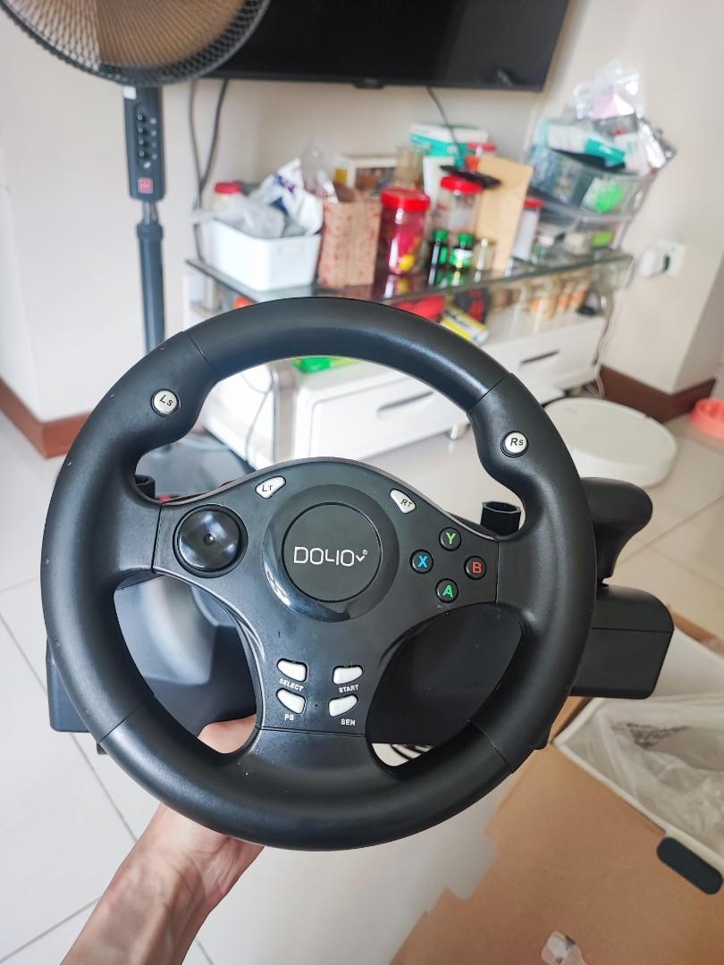 DOYO R270 Steering Racing Wheel w Foot Pedal, Hobbies & Toys, Toys