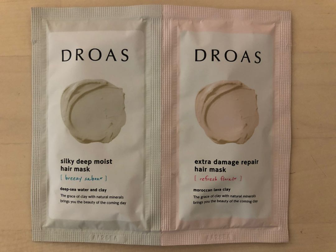 DROAS hair mask (silky deep moist + extra damage repair), 美容