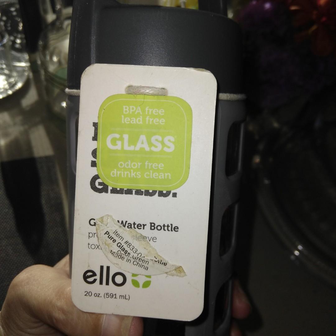 ELLO Glass Drinking Bottle, Everything Else, Others on Carousell