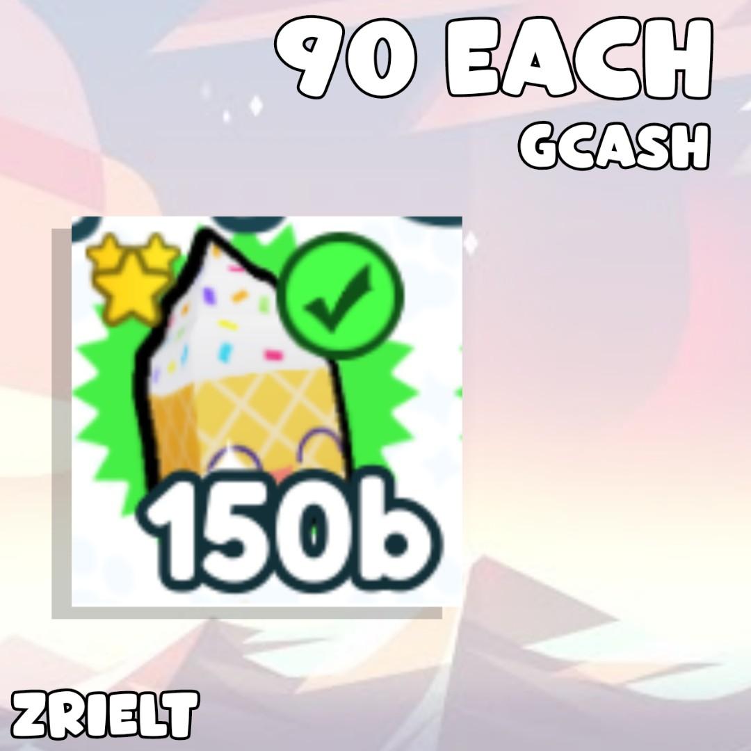 EXCLUSIVE ICE CREAM CONE PET SIMULATOR X 90 PESOS EACH, Video