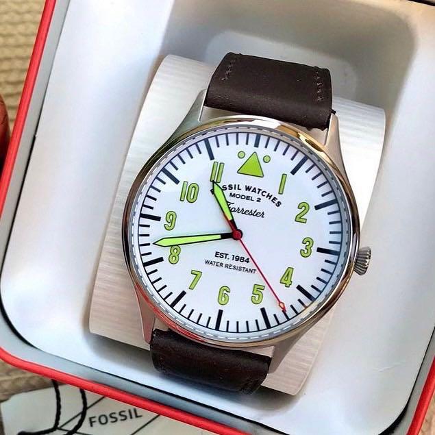 Silver Stainless Steel Case Men's Watch 